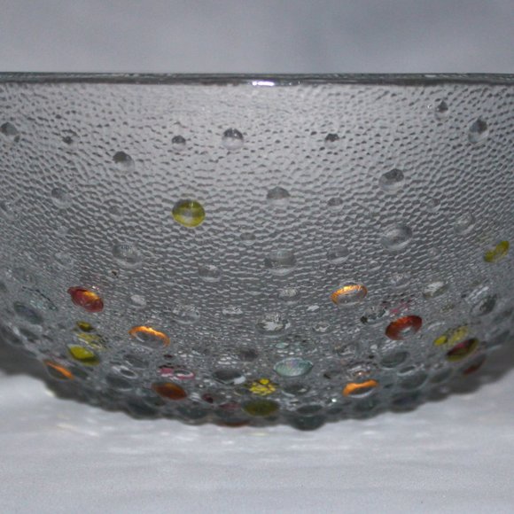 Gorgeous Jan Sylwester Drost Asteroid Glass Serving Bowl | Vintage Polish Glass - Picture 2 of 8